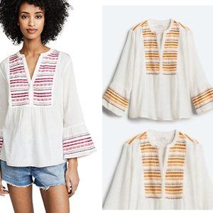 Velvet by Graham & Spencer Zaley Cotton Blouse szL